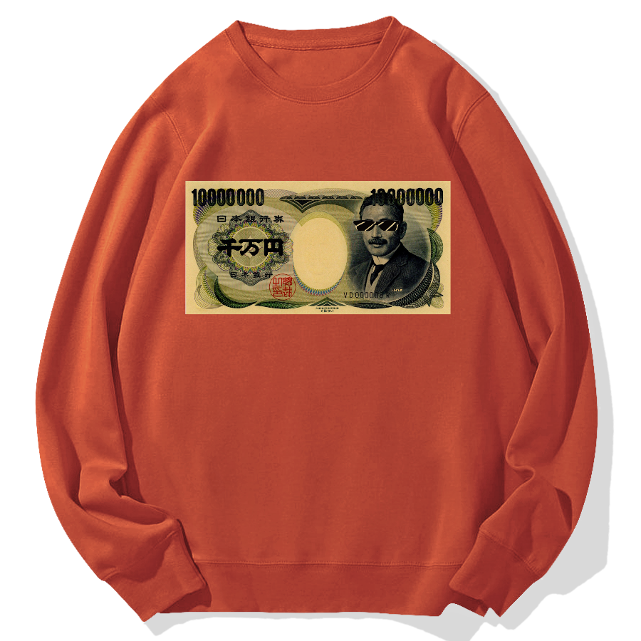Ten million yen Geek Cotton Sweatshirt