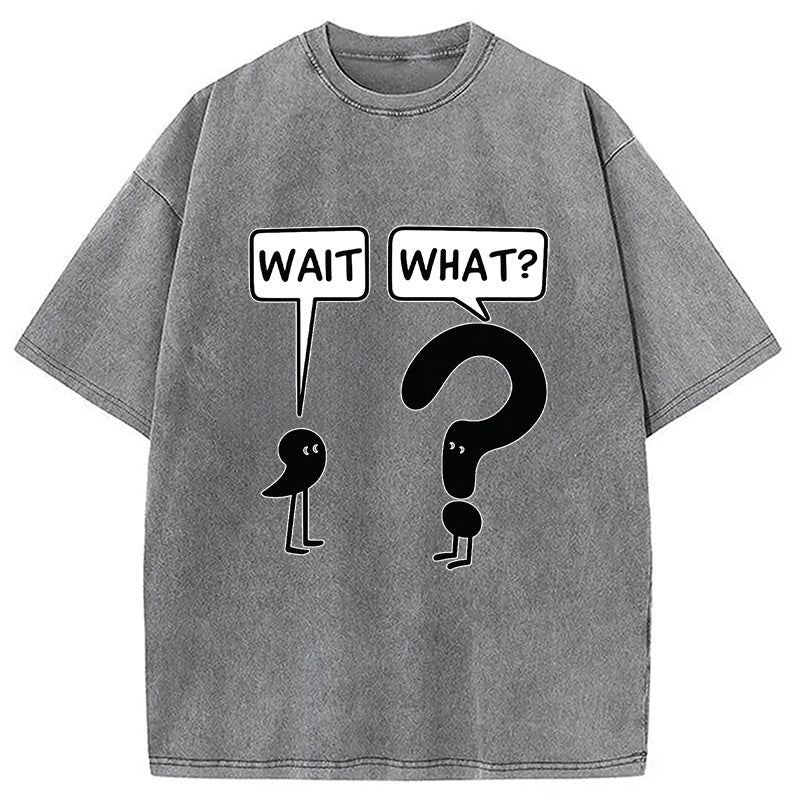 Wait, What? Washed T-Shirt