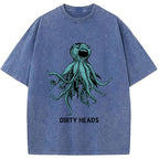 Dirty Heads Blue Octopus Washed T-Shirt