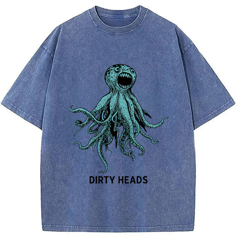 Dirty Heads Blue Octopus Washed T-Shirt