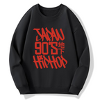 Japan 90s Hiphop Cotton Pullover Sweatshirt