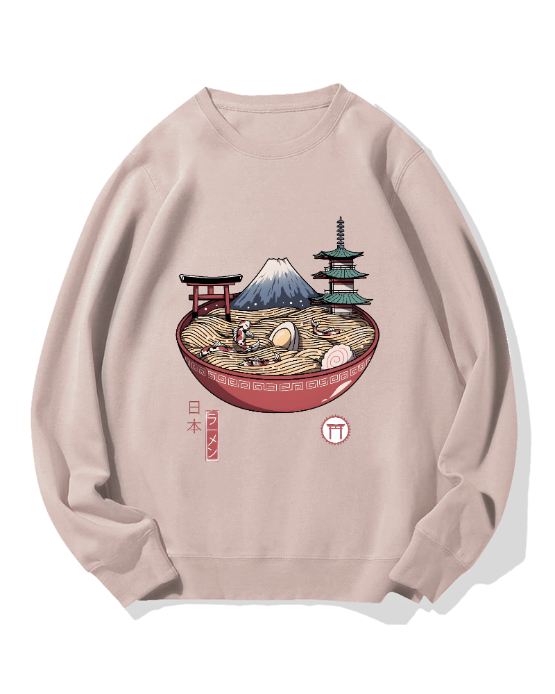 Fuji Mountain Ramen Cotton Sweatshirt