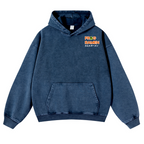 Frog Ramen Vintage Washed Cotton Back Art Hoodie