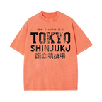TOKYO SHINJUKU Vintage Wash Japanese Design T-Shirt