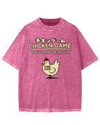 Chicken Game Vintage Washed T-shirt