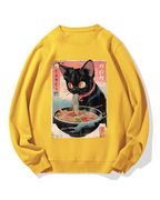 Ramen Cat Cotton Sweatshirt