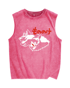 Mononoke Vintage Distressed Washed Tank Top