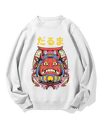 Japanese Daruma Cotton Sweatshirt