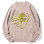 Japanese Octopus Geek Cotton Sweatshirt