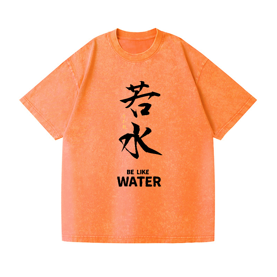 Bruce Lee Water Vintage Wash Japanese Design T-Shirt