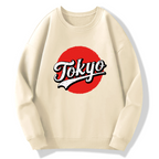 Retro Tokyo Cotton Pullover Sweatshirt