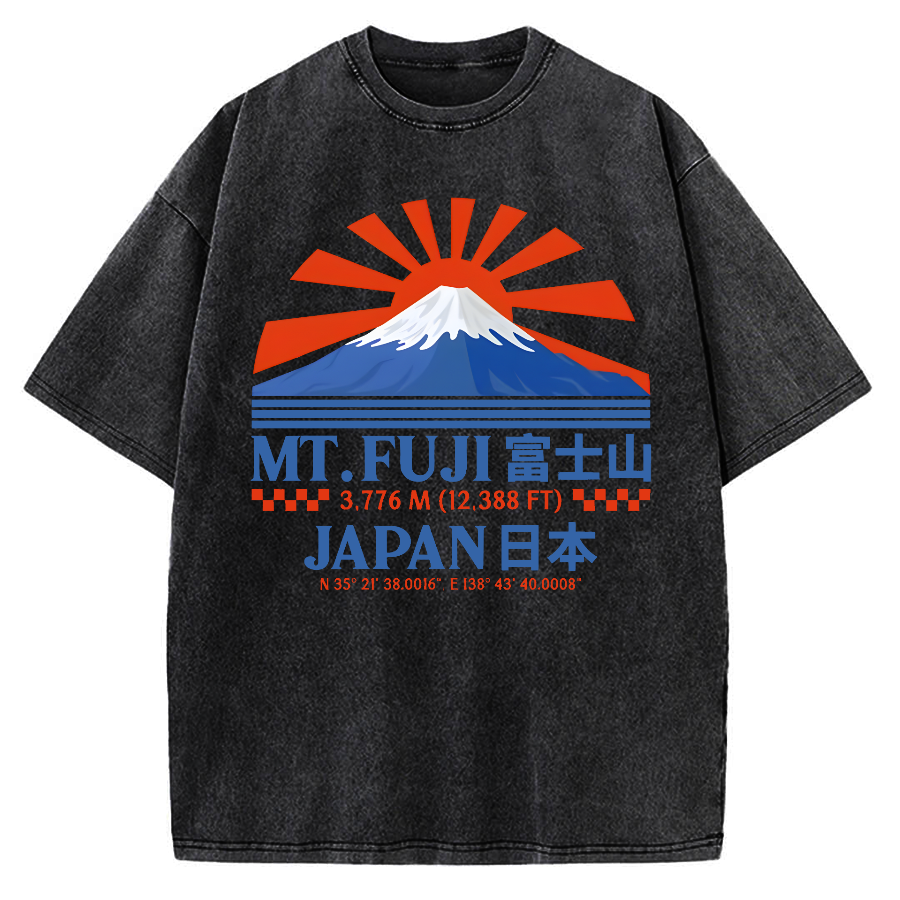 Vintage Japan Mount Fuji Vintage Washed T-shirt