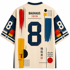 Bauhaus Abstract Color Block Dog Jersey Shirts