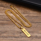 Personalized Engraved Japanese Necklace