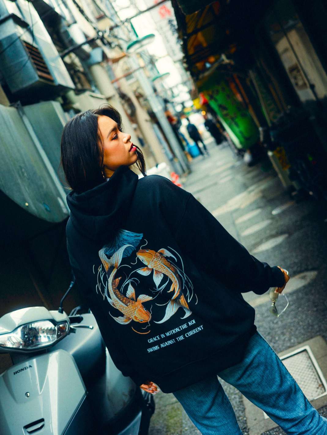 Koi Fish Front And Back Hoodie