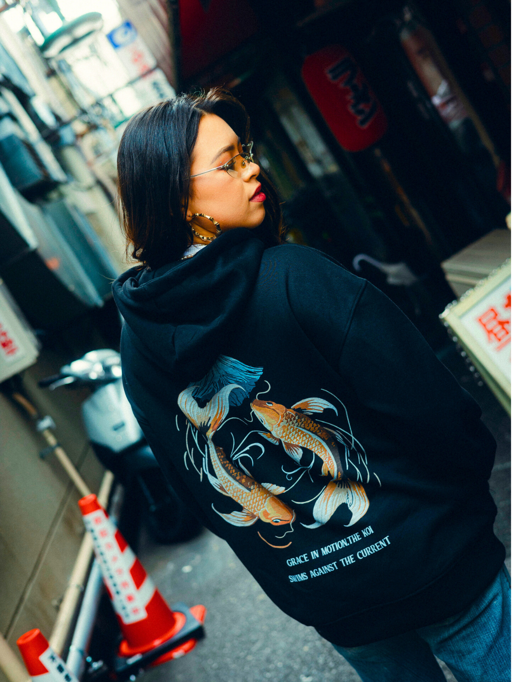Koi Fish Front And Back Hoodie