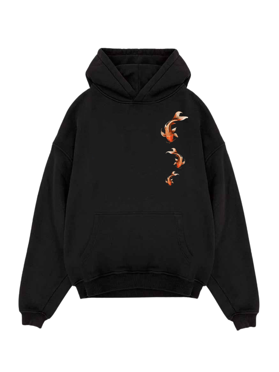 Koi Fish Front And Back Hoodie