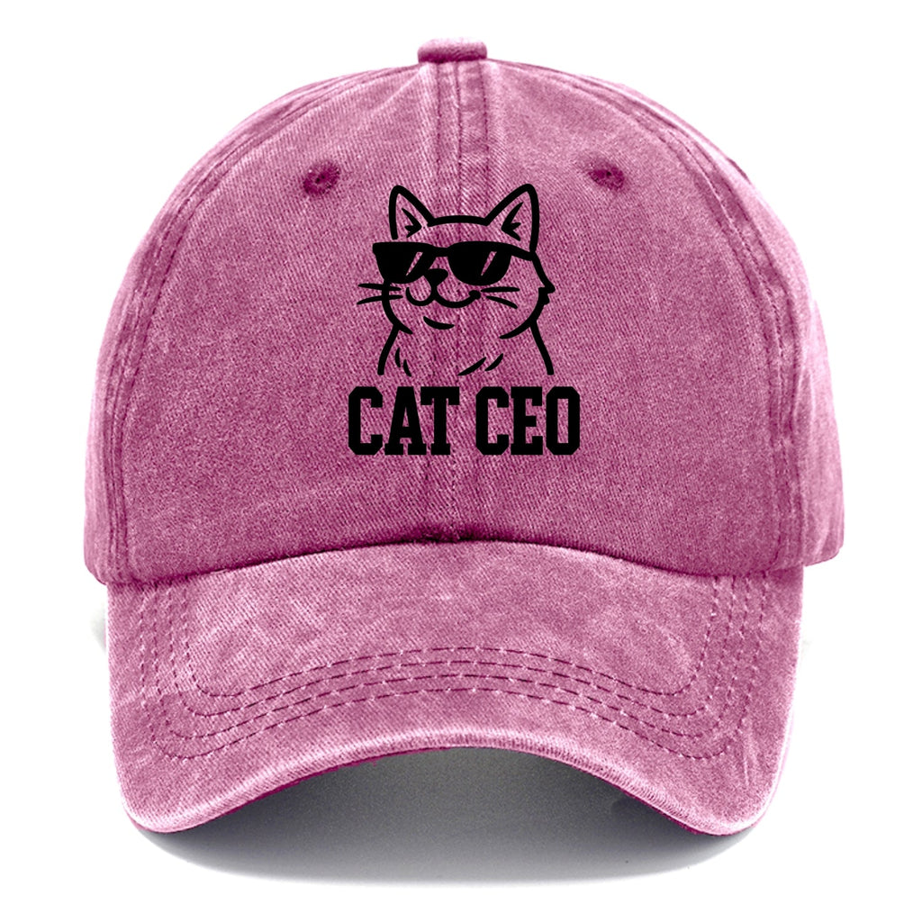 CEO Cat Boss Washed Cap