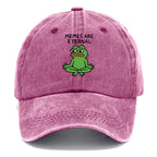 MEMES ARE ETERNAL | Immortal pepe meditating Washed Cap