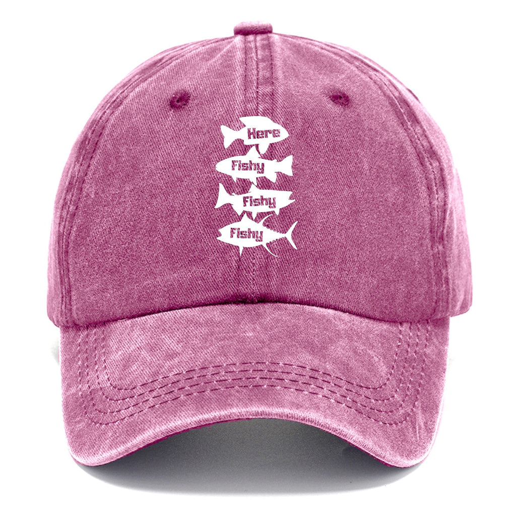 Here Fishy Fishy Fishy! Washed Cap