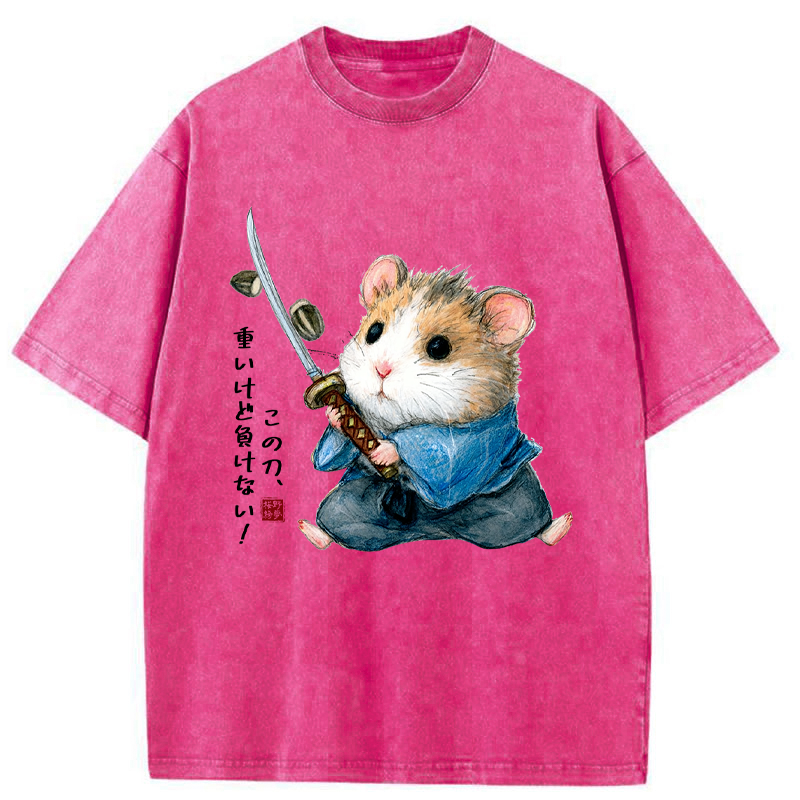 Unisex Heavy Sword, Strong Heart Washed T-Shirt
