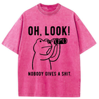 Unisex Frog of Indifference Washed T-Shirt