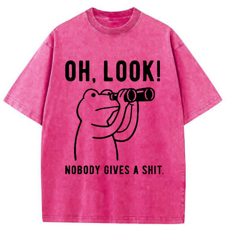 Unisex Frog of Indifference Washed T-Shirt