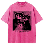 Unisex Feline Surveillance Squad Washed T-Shirt