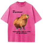 Unisex All Problemo, No Panic Washed T-Shirt