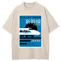 Japanese Shinkansen Poster Washed T-Shirt