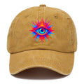Rainbow Third Eye - Prismatic eye radiat Washed Cap