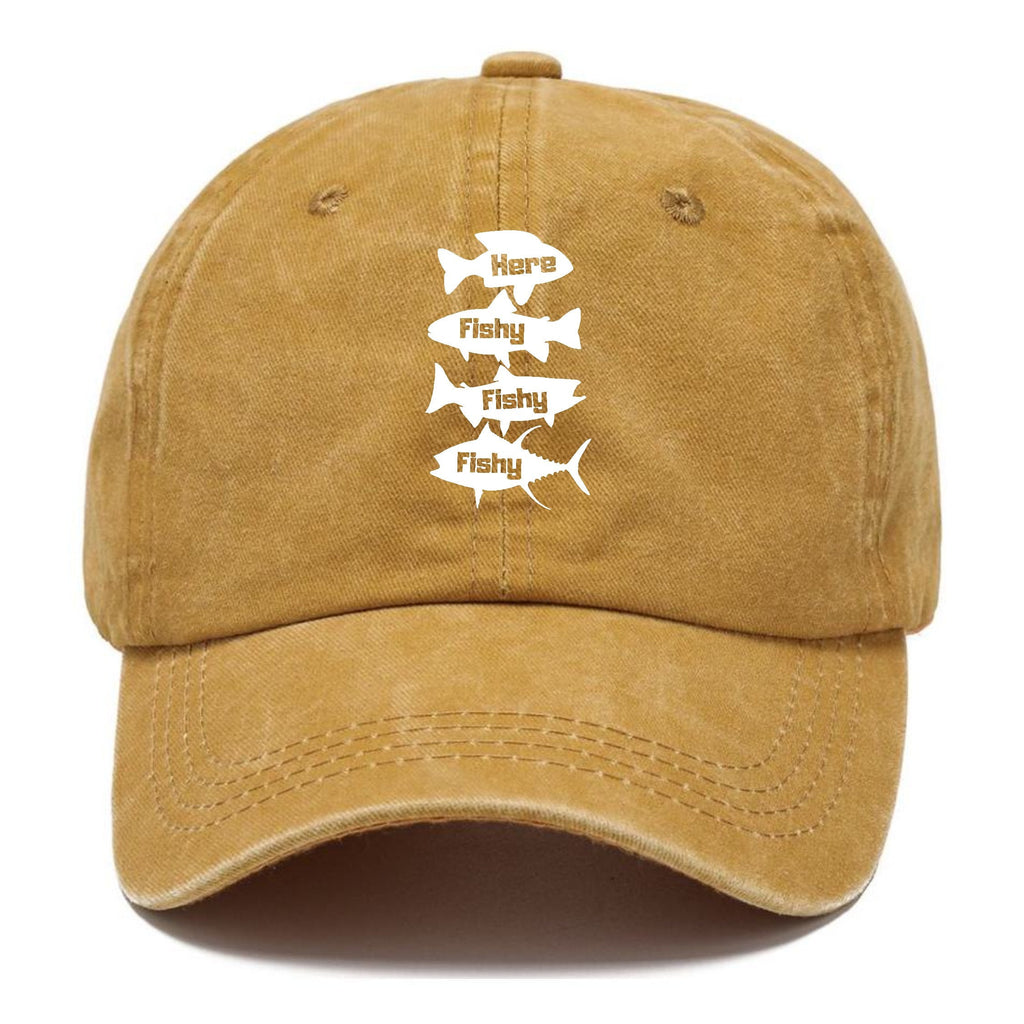 Here Fishy Fishy Fishy! Washed Cap