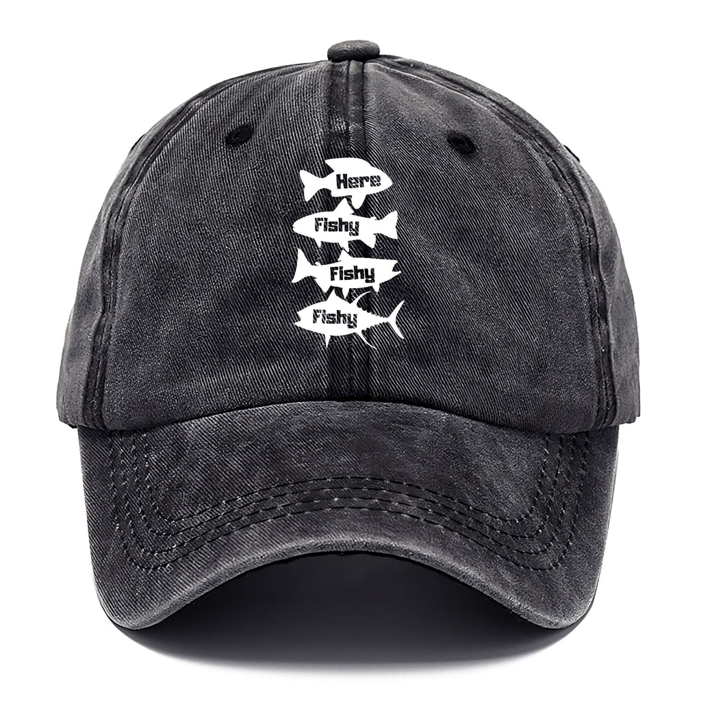 Here Fishy Fishy Fishy! Washed Cap