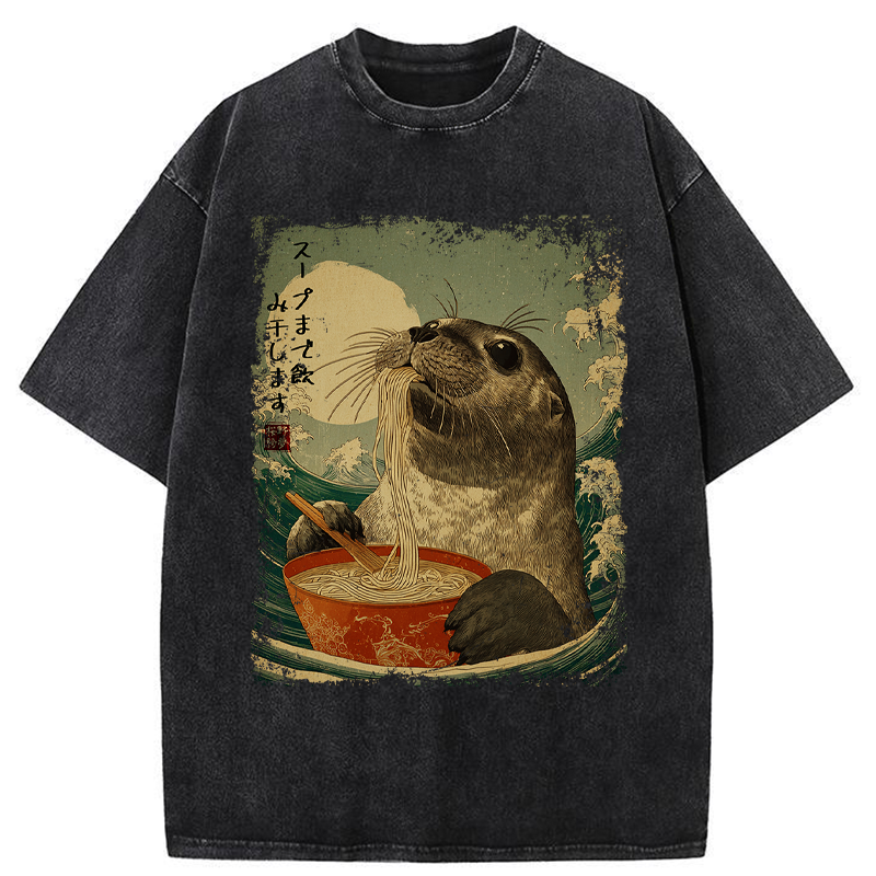 Unisex Slurp Like a Seal Washed T-Shirt