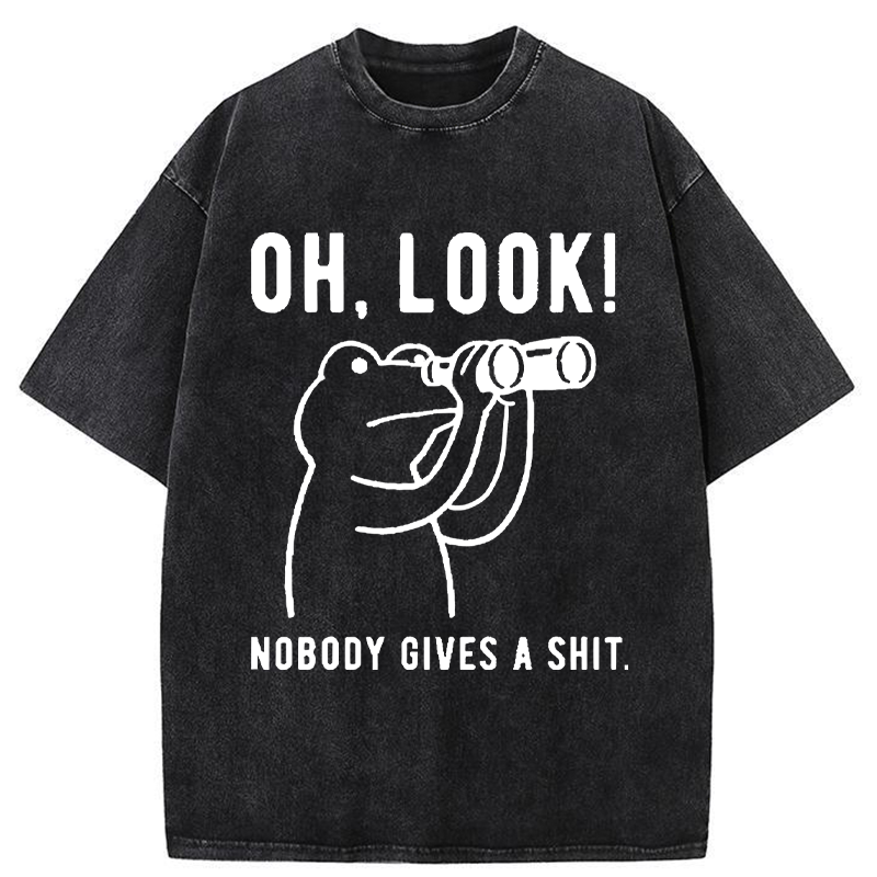 Unisex Frog of Indifference Washed T-Shirt