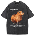 Unisex All Problemo, No Panic Washed T-Shirt