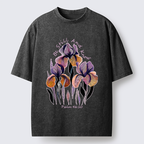 "Be Still and Know"Psalm 46:10 Iris Floral Washed T-Shirt