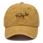 Heartbeat Butterfly Washed Cap