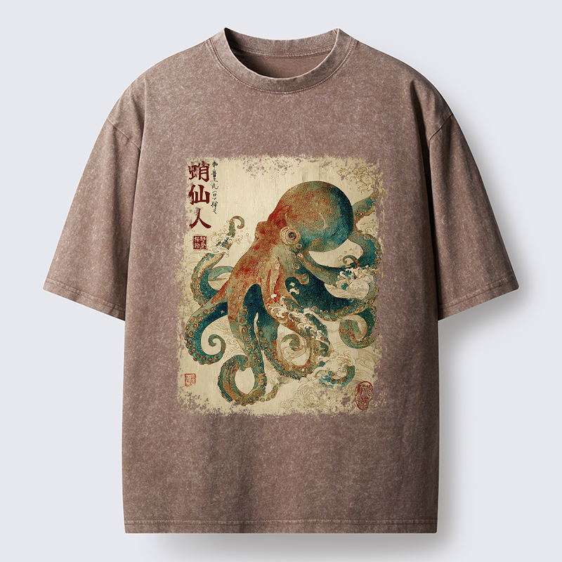 Unisex Tentacles of Wisdom Washed T-Shirt