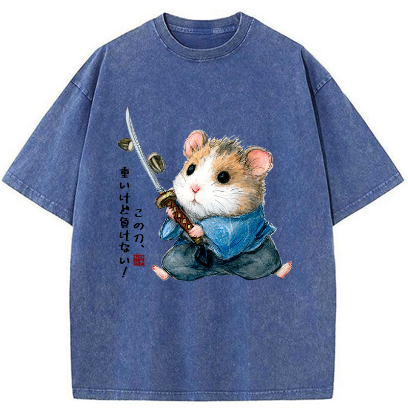 Unisex Heavy Sword, Strong Heart Washed T-Shirt