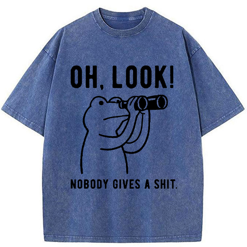 Unisex Frog of Indifference Washed T-Shirt