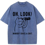 Unisex Frog of Indifference Washed T-Shirt