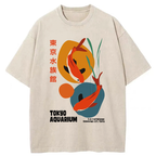 Unisex Tokyo Koi Dreams Washed T-Shirt