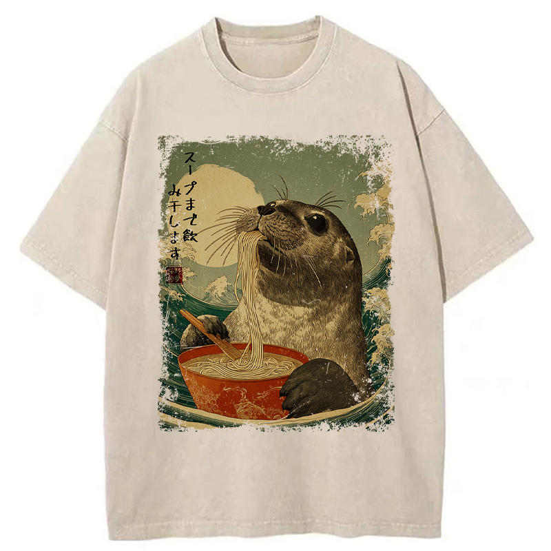Unisex Slurp Like a Seal Washed T-Shirt