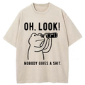 Unisex Frog of Indifference Washed T-Shirt