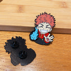 Cartoon Animation Spell Back Staff Brooch Gojo Satoru Tiger Staff Hisuhito Metal Badge Personalized Student Bag Accessories