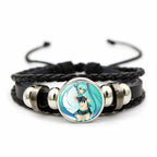 Hatsune Miku Anime Braided Leather Bracelet, Perfect Unisex Daily Gift