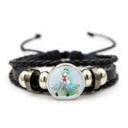 Hatsune Miku Anime Braided Leather Bracelet, Perfect Unisex Daily Gift