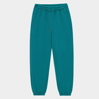 Unisex Solid Color Fleece Casual Tapered Pants