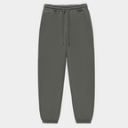 Unisex Solid Color Fleece Casual Tapered Pants